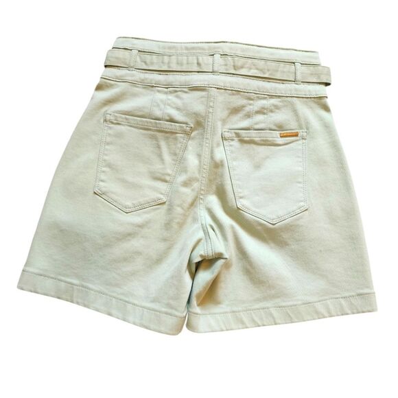 White House Black Market Mint Green Belted Utility Shorts, Sz. 0 - Picture 2 of 5